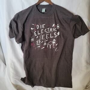 Die Electric Eels   band   t shirt size  mens Large Tall Brown Heather